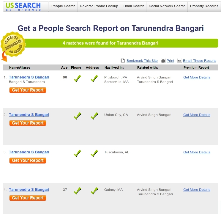 People Search Screenshot 1